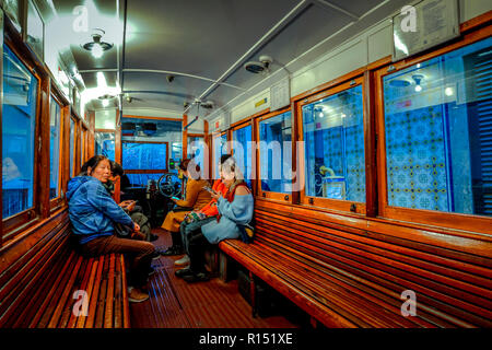 Standseilbahn Ascensor do Lavra, Lisboa, Portugal Banque D'Images