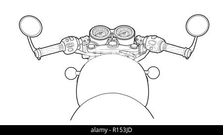 Design plat volant vélo dessiner vector Illustration de Vecteur