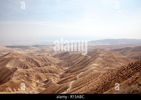 Paysage de Judée autour de Jéricho - Israël Banque D'Images