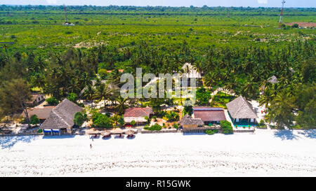 Vue aérienne. Michamvi. La Tanzanie. Banque D'Images