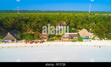 Vue aérienne. Michamvi. La Tanzanie. Banque D'Images