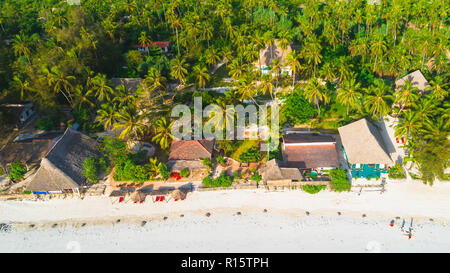 Vue aérienne. Michamvi. La Tanzanie. Banque D'Images