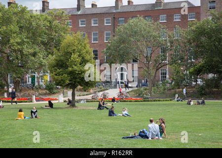 Merrion Square Park, Dublin, Irlande Banque D'Images
