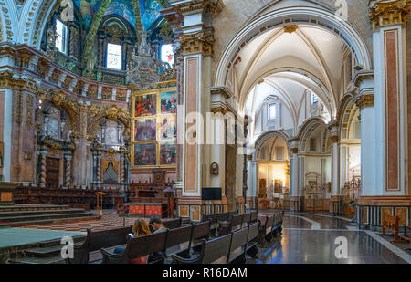 Valencia, Espagne - Octuber 14, 2016 : les chapelles du presbytère de la Cathédrale Banque D'Images