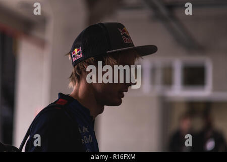 SÃO PAULO, SP - 09.11.2018 : GRANDE PRÊMIO DO BRASIL DE F'RMULA 12018 - Brendon HARTLEY, NZL, Scuderia Toro Rosso l'équipe, pendant le Grand Prix du Brésil de Formule 1 2018 qui a eu lieu à l'Autodrome de circuit d'Interlagos à São Paulo, SP. (Photo : Victor Eleutério/Fotoarena) Banque D'Images