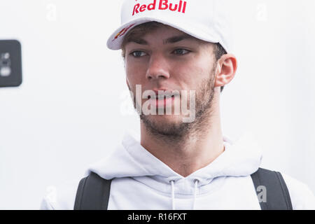 SÃO PAULO, SP - 09.11.2018 : GRANDE PRÊMIO DO BRASIL DE F'RMULA 1 2018 - Pierre GASLY, FRA, Scuderia Toro Rosso l'équipe, au cours de la 2018 Grand Prix du Brésil de Formule 1 qui a eu lieu à l'Autodrome de circuit d'Interlagos à São Paulo, SP. (Photo : Victor Eleutério/Fotoarena) Banque D'Images