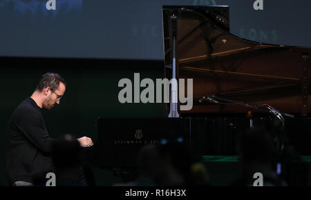 Leipzig, Allemagne. 09Th Nov, 2018. Le pianiste Igor Levit jouera à la conférence des délégués de l'Alliance 90/Klavier. Le congrès du parti se concentrera sur l'adoption du programme pour les élections européennes et l'élaboration de la liste fédérale des verts pour les élections européennes. Crédit : Jan Woitas/dpa-Zentralbild/dpa/Alamy Live News Banque D'Images