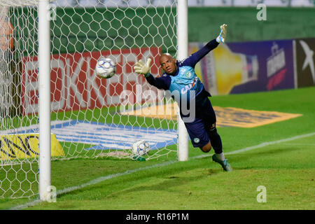 Curitiba, Brésil. 09Th Nov, 2018. Marcos pendant le Coritiba contre Goiás, une correspondance valide pour la 36e ronde de la série du Championnat brésilien 2018 B. Principaux Antônio Couto Pereira Stadium. Curitiba, PR. Credit : Reinaldo Reginato/FotoArena/Alamy Live News Banque D'Images