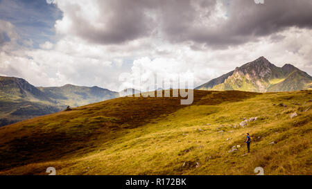 Jour nuageux dans les montagnes de Alpes Carniques, la Province d'Udine, Frioul-Vénétie Julienne, Italie Banque D'Images