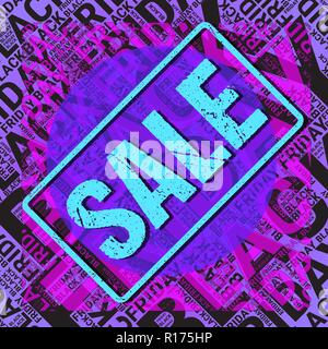 Wordcloud Vendredi noir. Typographie concept. Nuage de texte. La texture d'arrière-plan Illustration de Vecteur