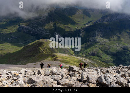 Le Ben Nevis & Carn Mor Dearg Banque D'Images