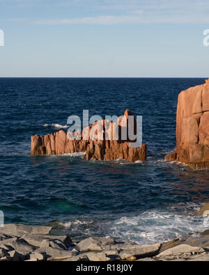 Roches rouges de Arbatax, Sardaigne Banque D'Images