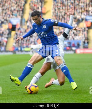 Leicester City's Ben Chilwell en action au cours de la Premier League match à la King Power Stadium, Leicester. Banque D'Images