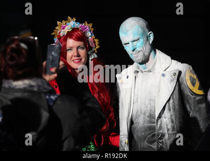 Stevie et Marie Wrightsin assister POUR L'AMOUR DE L'80s - Comic Con l'Écosse, qui se tiendra à l'Edinburgh International Conference Centre . Banque D'Images