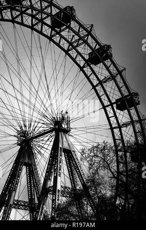 Roue Panoramique Prater à Vienne Banque D'Images