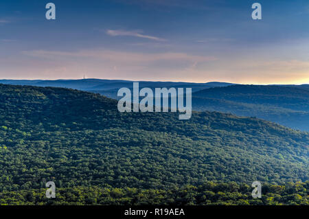 Avis de Bear Mountain, l'un des plus célèbres sommets de New York Hudson Highlands du. Banque D'Images