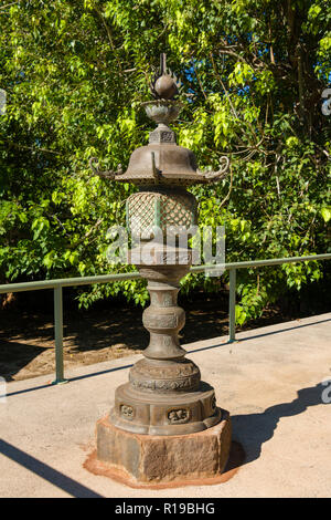 Lanterne Mission jōdo Shū, Lahaina, Maui, Hawaii Banque D'Images