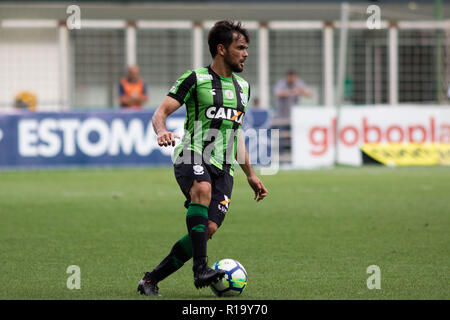 Belo Horizonte, Brésil. 10 Nov, 2018. MG - Belo Horizonte - 10/11/2018 - Un brésilien en 2018, l'Amérique MG x Parana - player Norberto do nord-MG au cours d'un match contre le Parana Clube dans Independencia Stadium pour le championnat brésilien UN 2018. Photo : Marcelo Alvarenga/AGIF : Crédit AGIF/Alamy Live News Banque D'Images