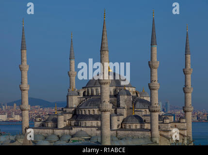 Mosquée bleue à twiligh. Istanbul, Turquie Banque D'Images