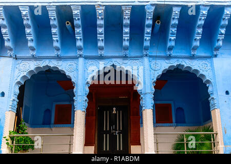 Arch Triple porte dans la vieille ville de Jodhpur, Inde Banque D'Images