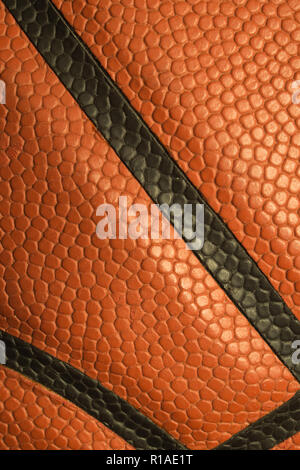 Ballon de basket-ball libre texture background Banque D'Images