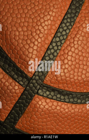 Ballon de basket-ball libre texture background Banque D'Images