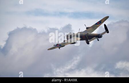 Avro Lancaster BBMF (PA474) volant à l'Imperial War Museum Battle of Britain bourget sur le 23 septembre 2018 Banque D'Images