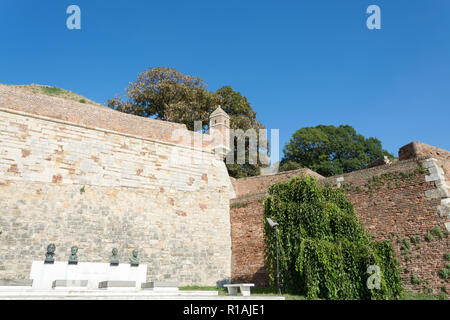 Monument de dirigeants communistes dans le parc de la forteresse de Kalemegdan, Belgrade, Serbie Banque D'Images