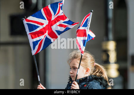 Londres, Royaume-Uni. 11Th Nov 2018. En regardant la place du Parlement - Dimanche du souvenir et de la commémoration du Jour de l'Armistice tombe le même jour, sans oublier les morts de tous les conflits, mais en particulier le centenaire de la fin de la Première Guerre mondiale. Crédit : Guy Bell/Alamy Live News Banque D'Images