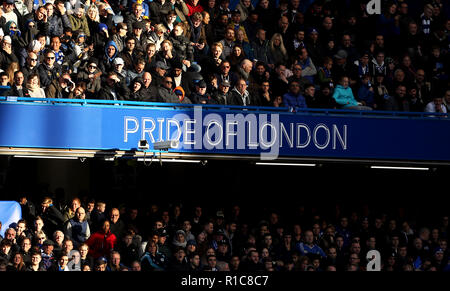 Au cours de la Premier League match à Stamford Bridge, Londres. Banque D'Images