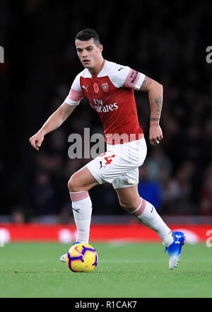 Granit Xhaka d'Arsenal en action au cours de la Premier League match à l'Emirates Stadium, Londres. Banque D'Images