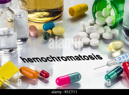 Diagnostic médical hémochromatose, conceptual image Banque D'Images