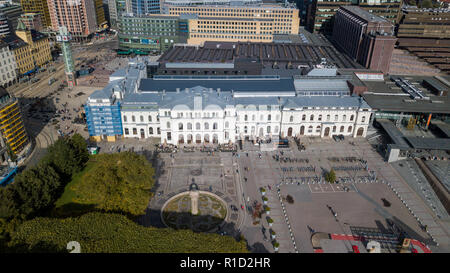 L'ancienne gare de l'est d'Oslo, maintenant un centre commercial, une partie de la Gare Centrale d'Oslo, Oslo, Norvège Banque D'Images