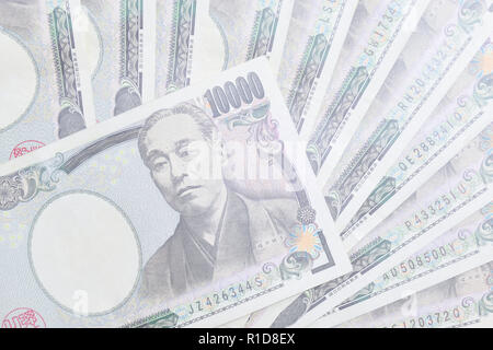 Billets du yen japonais- 10 000 yen Banque D'Images