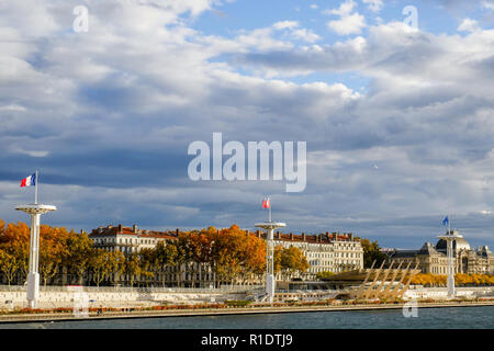 Piscine du Rhône et l'Université Lyon III, Lyon, France Banque D'Images