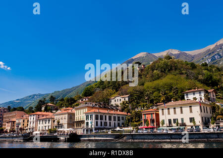 Voir à Tremezzina ville sur le lac de Côme en Italie Banque D'Images