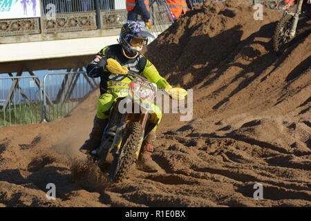 Plage de Skegness race Les 10 et 11 novembre 2018. Enduro, Motocross, side-car et quad racing sur le sable Banque D'Images