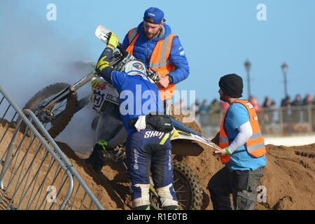 Plage de Skegness race Les 10 et 11 novembre 2018. Enduro, Motocross, side-car et quad racing sur le sable Banque D'Images