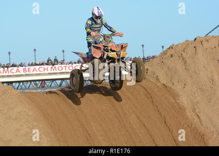 Plage de Skegness race Les 10 et 11 novembre 2018. Enduro, Motocross, side-car et quad racing sur le sable Banque D'Images