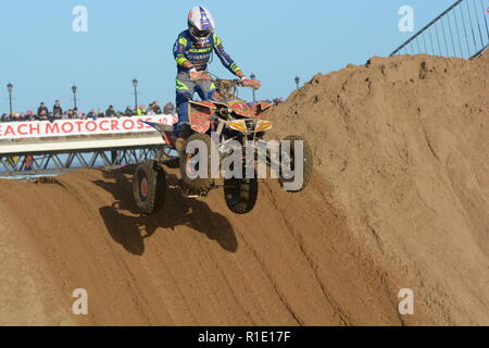 Plage de Skegness race Les 10 et 11 novembre 2018. Enduro, Motocross, side-car et quad racing sur le sable Banque D'Images