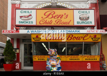 Ben's Chili Bowl Original Washington DC Banque D'Images