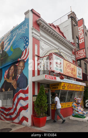 Ben's Chili Bowl Original Washington DC Banque D'Images