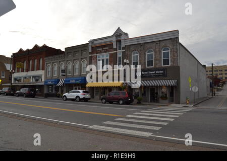 Historique La rue principale Sweetwater, TN Banque D'Images