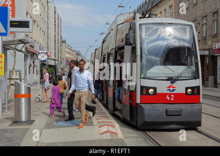 Wien, Straßenbahnlinie Ottakringer Straße 44, Banque D'Images