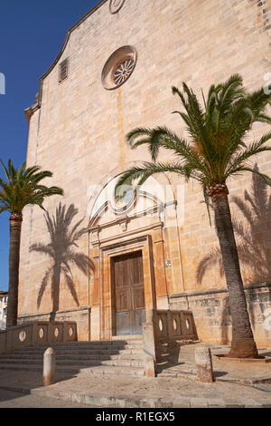 St Andrew's Church, Santanyi, Majorque, Îles Baléares, Espagne. Banque D'Images