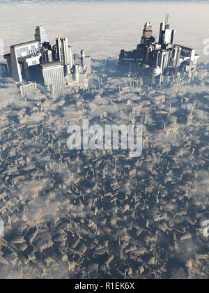Avenir City Bird's Eye View Banque D'Images