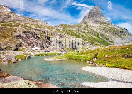 Trollstigen (Troll's road) en Norvège Banque D'Images