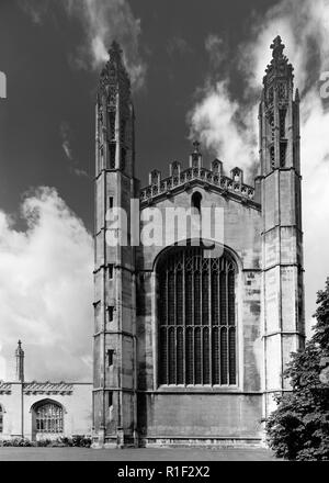 Façade de l'Est de King's College Cambridge comme vu du King's Parade Banque D'Images