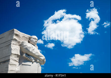 WASHINGTON DC - 27 août 2018 : le mémorial Martin Luther King Jr donne sous un ciel clair Banque D'Images