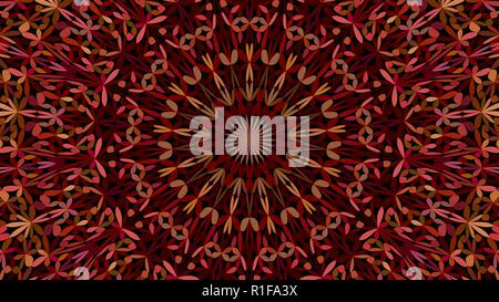 Colorful abstract floral jardin mandala - arrière-plan graphique vectoriel géométrie sacrée Illustration de Vecteur